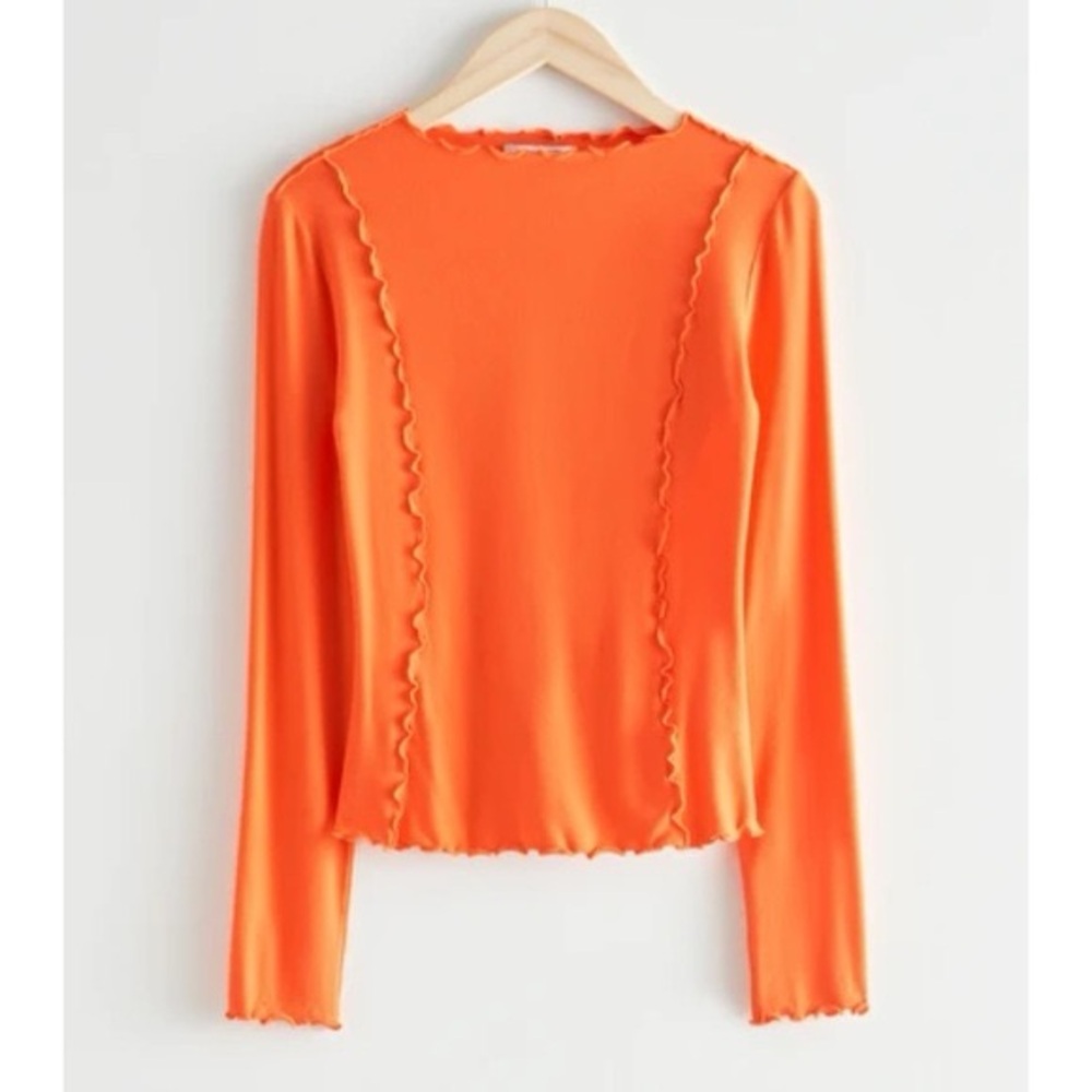 & Other Stories Orange Top NWOT